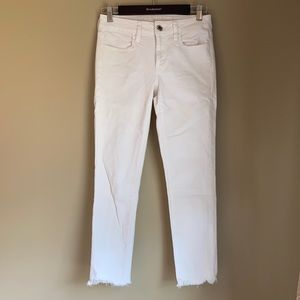 American Eagle White Jegging Crop